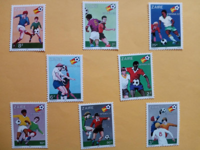 ZAIRE 1982, FOTBAL - SERIE COMPLETĂ MNH foto