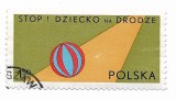 Polonia - Campania "Stop! Copil pe drum", 1977 - obliterat