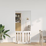 vidaXL Țarc pliabil pentru animale de companie 2 pcs Alb Lucios 8005961