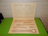 Cumpara ieftin Set de TACAMURI TRADITIONALE SCANDINAVE lucrate din LEMN , nefolosite, 3 retete