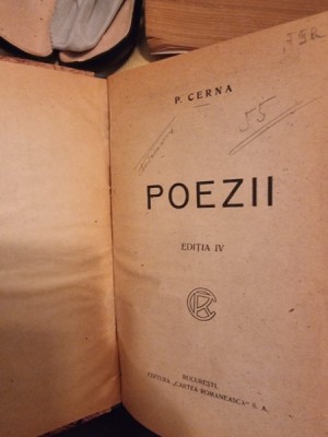 P. Cerna - Poezii. Editia a IV-a foto