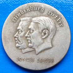 Adolf Hitler 1933 Hindenburg Deutschland 34mm