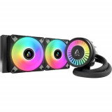 Cooler CPU Arctic Freezer III 240 A-RGB, Racire cu lichid, iluminare aRGB, 2x 120mm, 2000 rpm, PWM (Negru)