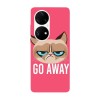 Husa compatibila cu Huawei Nova Y70 model Go away Grumpy Cat, Silicon, TPU, Viceversa, Transparent, Carcasa