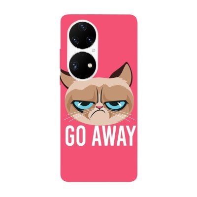 Husa compatibila cu Huawei Nova Y70 model Go away Grumpy Cat, Silicon, TPU, Viceversa foto