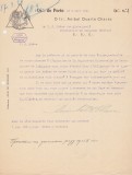 Scrisoare masonică originală din 1921 &ndash; Loja &bdquo;Ordem e Trabalho&rdquo; Porto către Belgrad &ndash; Anibal Duarte Chaves &ndash; Francmasonerie Portugală / Serbia