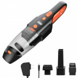 Aspirator portabil cu vacuum 120w, 3 capete si perii, lanterna, acumulator, filtru hepa MultiMark GlobalProd, Oem