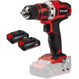 Einhell TE-CD 18/40 Li PXC + Twinpack CB - Masina de gaurit si insurubat 40 Nm + Set 2 acumulatori Li-Ion 18 V 2.5 Ah
