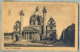 AD 301 C. P. VECHE -WIEN IV ,KARLSKIRCHE-AUSTRIA-CENZURATA-CIRCULATA 1947ROMANIA, Franta, Printata