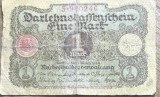 BNKSTR01DE Bancnotă Germania - 1 Mark 1920, Darlehnskassenschein, perioada timpurie Weimar / Inflație