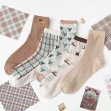 Set 5 perechi de sosete pentru dama, SS072, Multicolor, marime universala