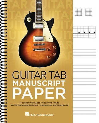 Guitar Tab Manuscript Paper foto