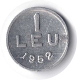 ROMANIA 1 LEU 1952 STARE EXCELENTA FOARTE RARA