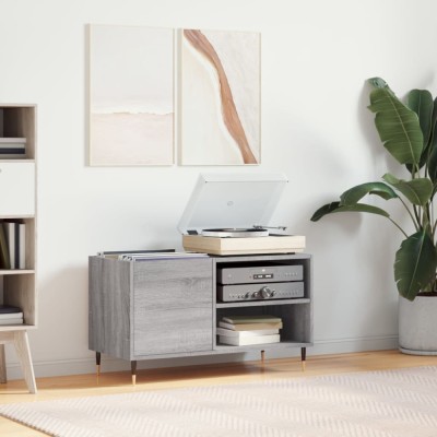 Gossi dulap pentru discuri gri sonoma 85x38x48 cm lemn prelucrat foto
