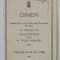 DINER OFFERT PAR LA FACULTE DES SCIENCES DE CLUJ EN L &#039;HONNEUR de Mme. COTTON et de M. PAUL MONTEL ,COLLEGE ACADEMIQUE , 18 MAI 1938 , SEMNAT DE PART