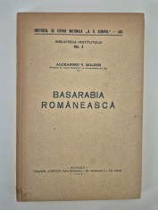 Carte veche 1943 Alexandru V Boldur Basarabia Romaneasca
