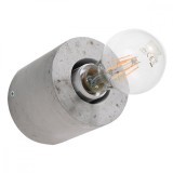 Lampă De Perete Salgado Gri Beton 1 Bec Cilindric Industrial De Interior