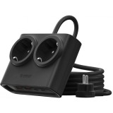 Prelungitor Orico PDC25, 2 x Schuko - 2 x USB-A - 2 x USB-C, Negru
