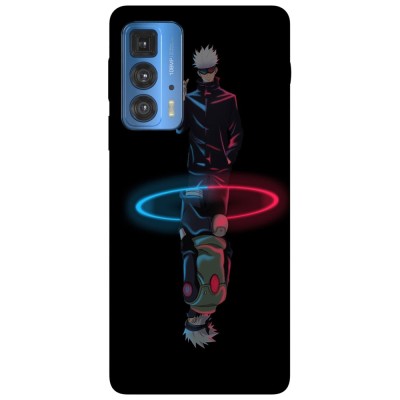 Husa compatibila cu Motorola Edge 20 Lite model Gojo x Kakashi Neon, Silicon, TPU, Viceversa foto