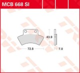 Set placute frana TRW MCB668SI - ATV Polaris Trail Blazer (94-98) - Trail Boss (91-99) 250 - Scrambler 4x4 (97) - Sportsman 4x4 (96-97) 500