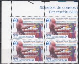 Spania 1995 - America UPAEP - Păsări, Bloc de 4, MNH, Nestampilat