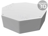 Carcasă universală aluminiu IP54 133x133x39mm