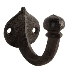 Cuier perete fier maro 4x7x6 cm