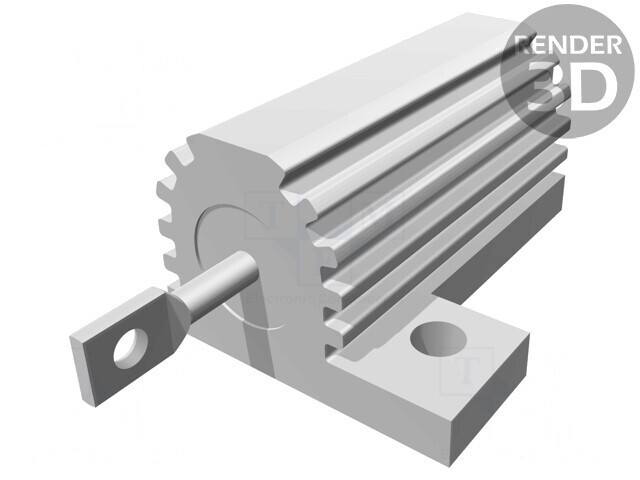 Rezistor Bobinat cu Radiator 33&Omega; 25W