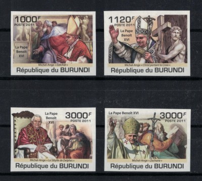 BURUNDI 2011 - Oameni celebri, Papa Benedict XVI MNH foto