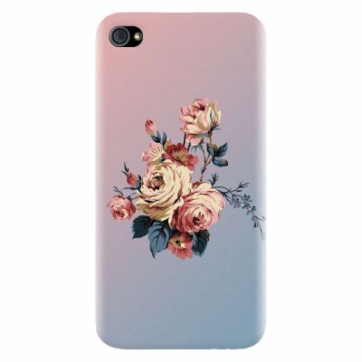 Husa silicon pentru Apple Iphone 4 / 4S, Roses foto