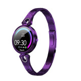 Ceas Smartwatch AK15, Bratara fitness fashion smart, Monitorizare Ritm Cardiac, Perioada de ovulatie, Violet