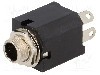 Conector jack, Jack 6,3mm, 2 contacte, {{Subtip conector}}, {{Producator}} - foto