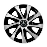 Cumpara ieftin Set 4 capace roti Drift exrta Gri-Negru R14 pentru gama auto Mercedes-Benz