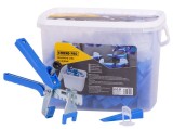 Kit nivelare gresie si faianta Strend Pro 1,5 mm cu cleste, 200 piese