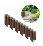 Palisade din plastic maro 2,3m x 25,5cm