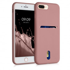 Husa pentru iPhone 8 Plus / iPhone 7 Plus, Silicon, Roz, 49102.193