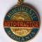 AUTO - TRACTOR Bucuresti Romania Export, breloc vechi anii 1970,