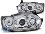 Set de faruri de tuning cu ochi de &icirc;nger halogen potrivit pentru Ford ESCORT MK7 02.1995-2000, stanga si dreapta Performance AutoTuning