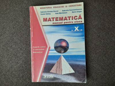 MATEMATICA MANUAL PENTRU CLASA A X A M1 COSTEL CHITES,GABRIELA CONSTANTINESCU foto