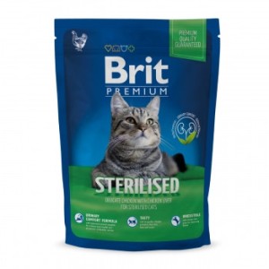 BRIT Premium Sterilised, Pui, hrană uscată pisici sterilizate 