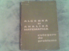 Algebra si analiza matematica II-culegere de probleme-D.Flondor,N.Donciu foto