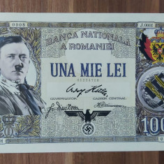 WW2 bancnota fantezie 1000 lei 1934