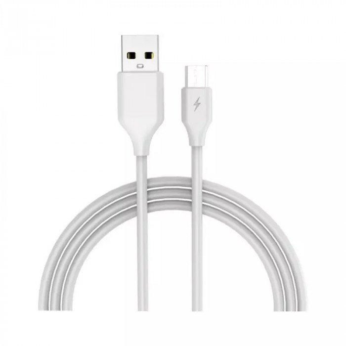 Cablu de incarcare rapida USB tip C, 1 metru, Gonga&reg; Alb