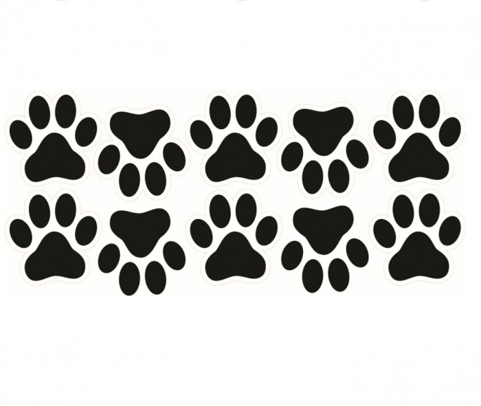 Sticker de Podea - Cale Acces - Urme Labute - 15x15 cm - set 10 buc