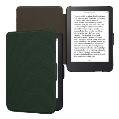 Husa Kwmobile pentru Kobo Clara 2E, Verde inchis, Nylon, KWM000023RP001C foto