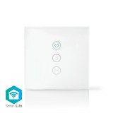 Intrerupator de perete Smart WiFi pentru perdele/obloane electrice , Nedis