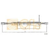 Cablu frana mana Mercedes-Benz 190 (W201), E-Class (W124) Cofle 10943, parte montare : stanga, dreapta, spate