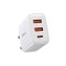 INCARCATOR retea Baseus Compact, Quick Charge 30W, 2 x USB 5V/3A, 1 x USB Type-C 5V/3A, alb &quot;CCXJ-E02&quot; (timbru verde 0.18 lei) - 6953156207301