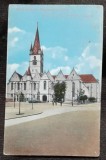Carte postala, Sibiu, Biserica Evanghelica, perioada interbelica