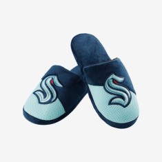 Seattle Kraken papuci de bărbați Logo Staycation Slipper - S = 39-41 EU